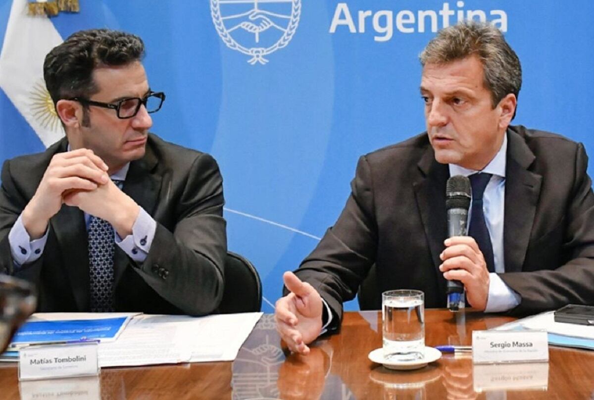 Matías Tombolini y Sergio Massa.