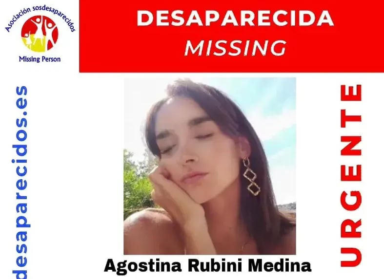 Agostina Rubini. (SOS Desaparecidos/Europa Press)