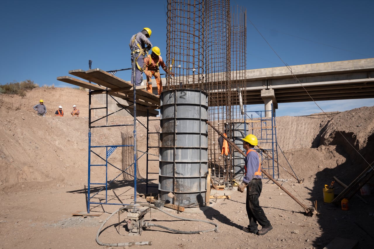 Las obras tiene una demorada de casi 6 meses respecto a lo que estaba planificado. | Foto: Ignacio Blanco / Los Andes 