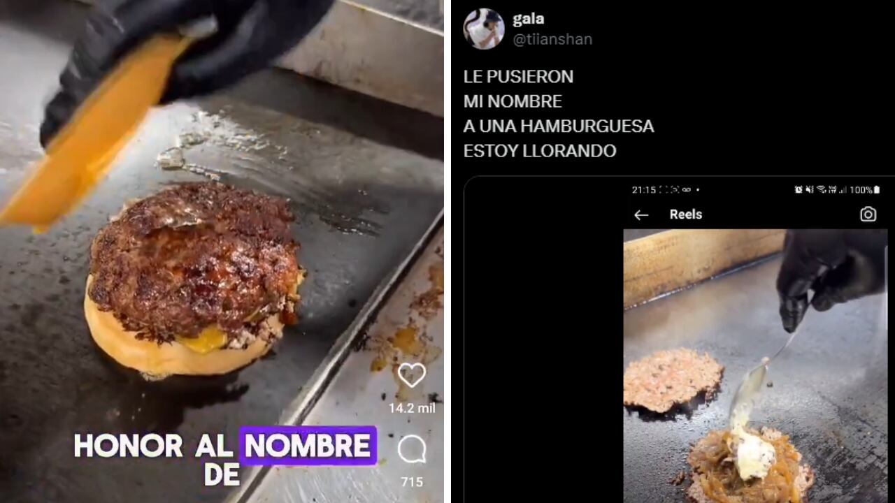 Criticó los nombres de unas hamburguesas y el local hizo una en su nombre.