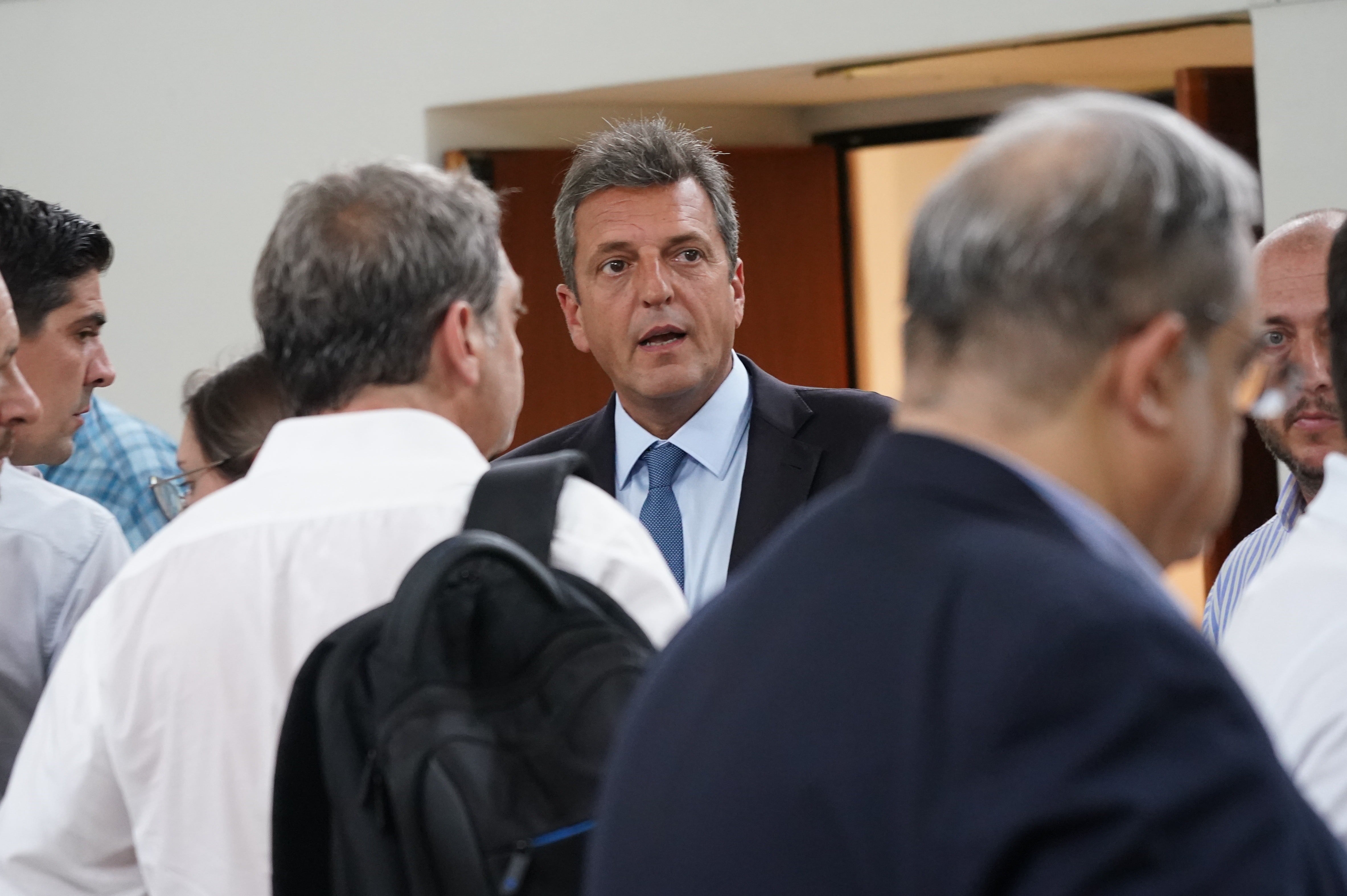 Sergio Massa se reunió con la Mesa de enlace del campo por la sequía. / Foto: Clarín