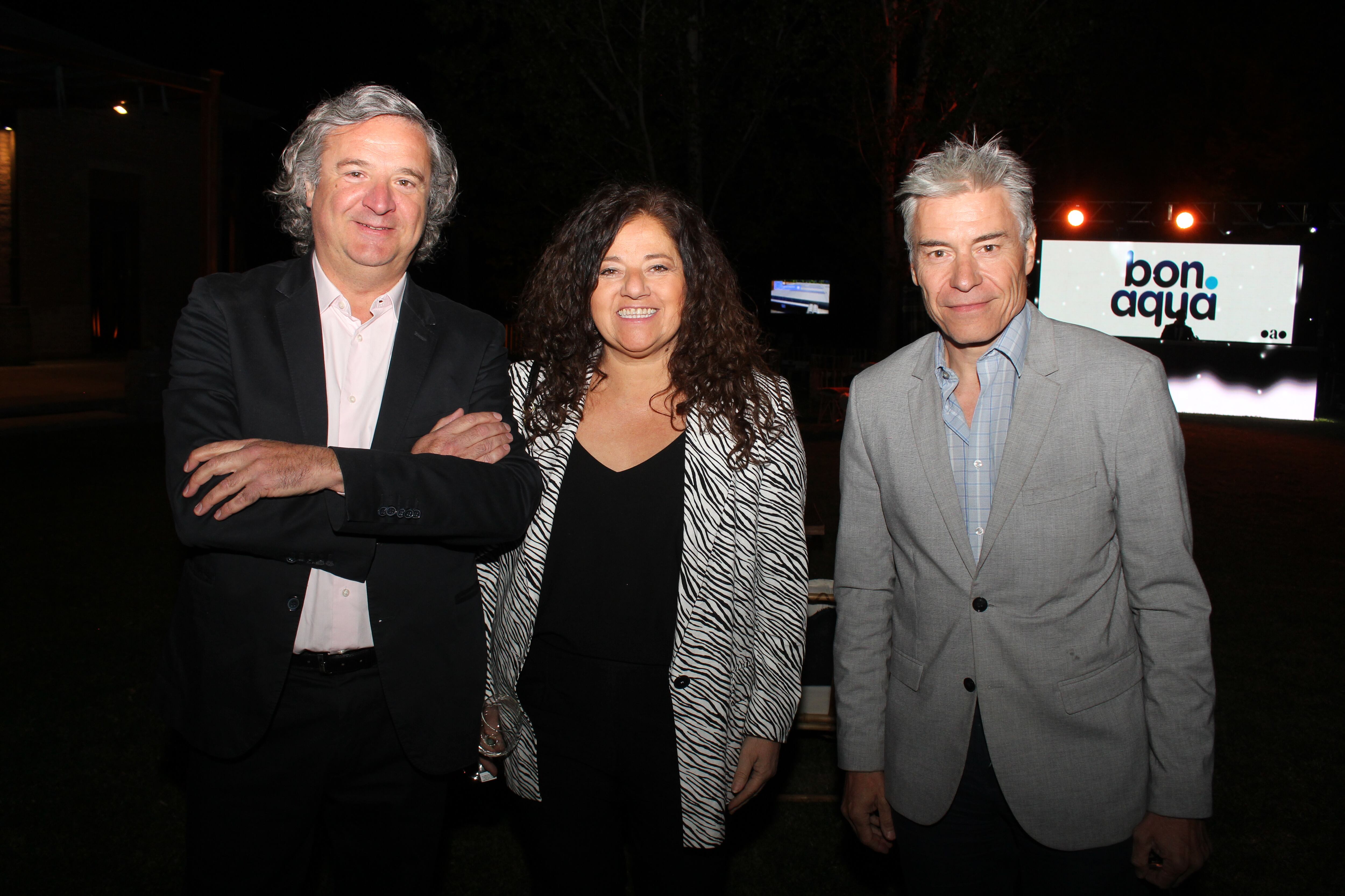 Mauricio Llaver, Nora Vicario y Hervé Birnie.