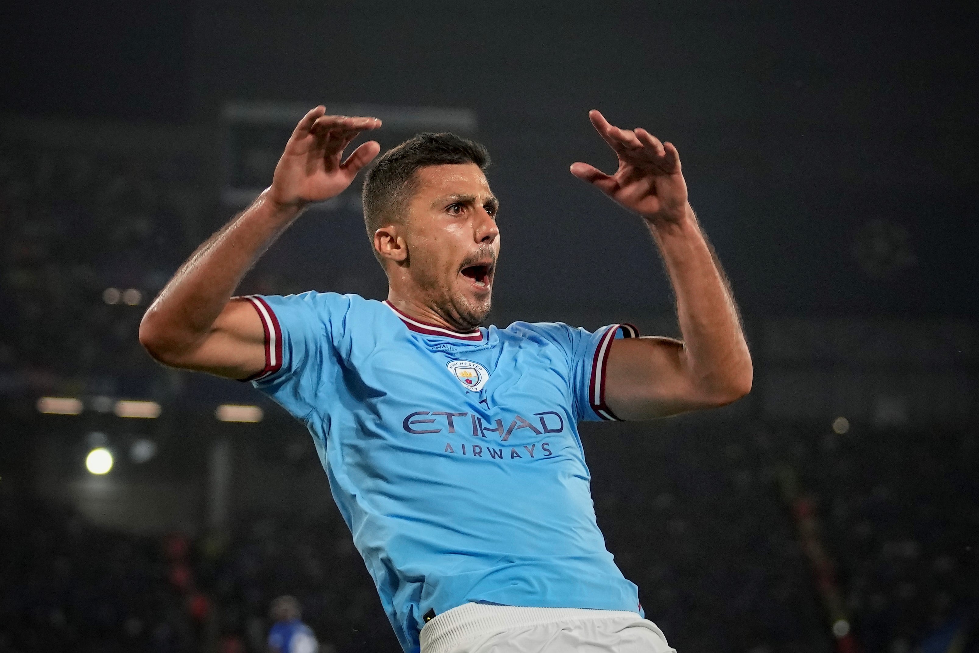 Rodri, el mediocampista amuleto del Manchester City (AP)