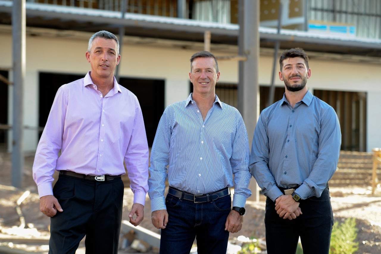 Ricardo Videla, José Luis Saldaña y Juan Manuel Saldaña, Director Comercial y Responsables de Grupo Saldaña