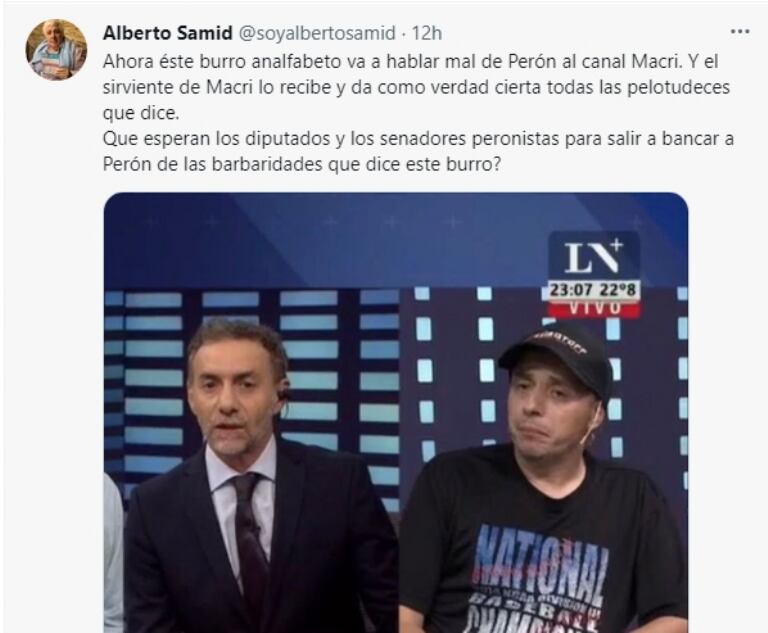 Samid cargó contra el Dipy y contra Majul