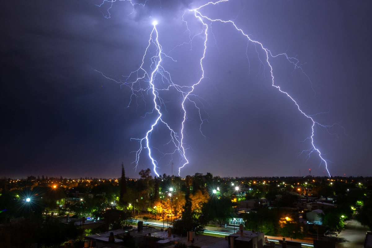 25 de enero de 2021 fué una noche de intensas tormentas eléctricas sobre Guaymallén.