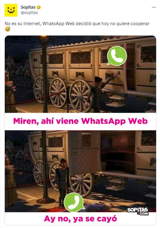 Se cayó WhatsApp Web - Twitter