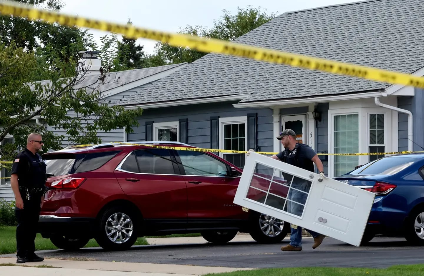 La policía investiga el crimen. Foto: New York Post.