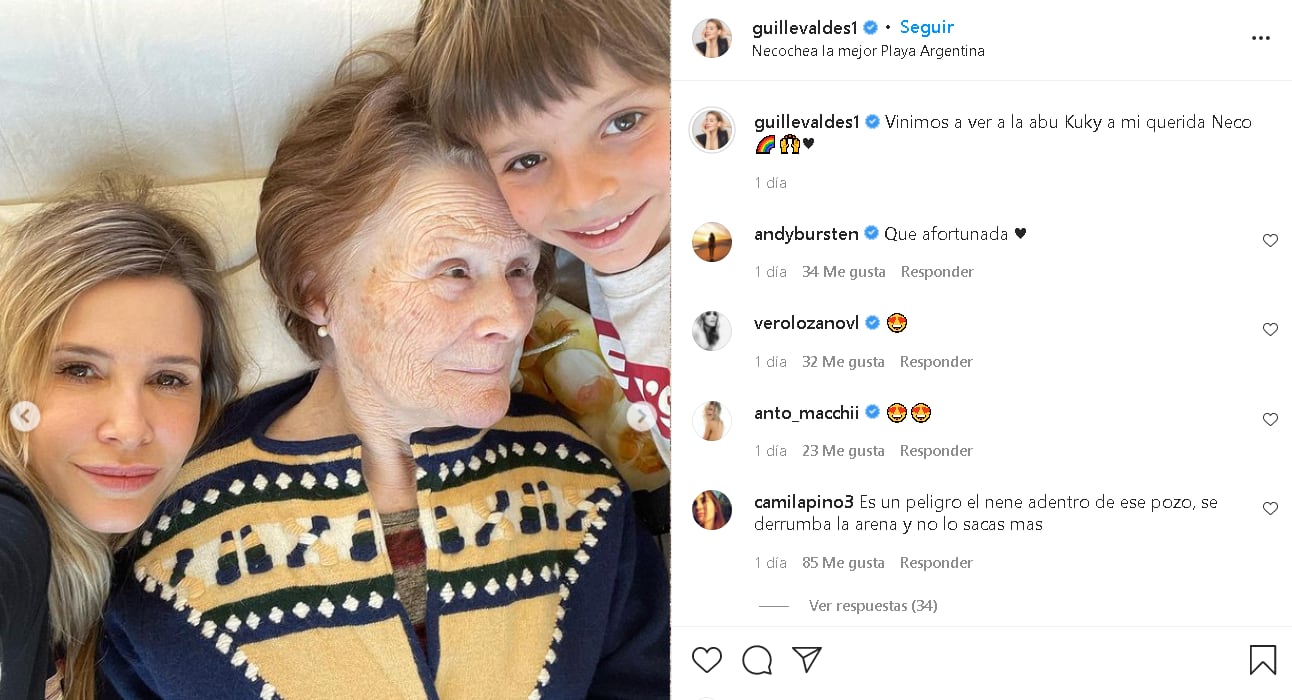 Guillermina Valdés, Marcelo Tinelli y su hijo Lorenzo disfrutaron de un fin de semana en Necochea.