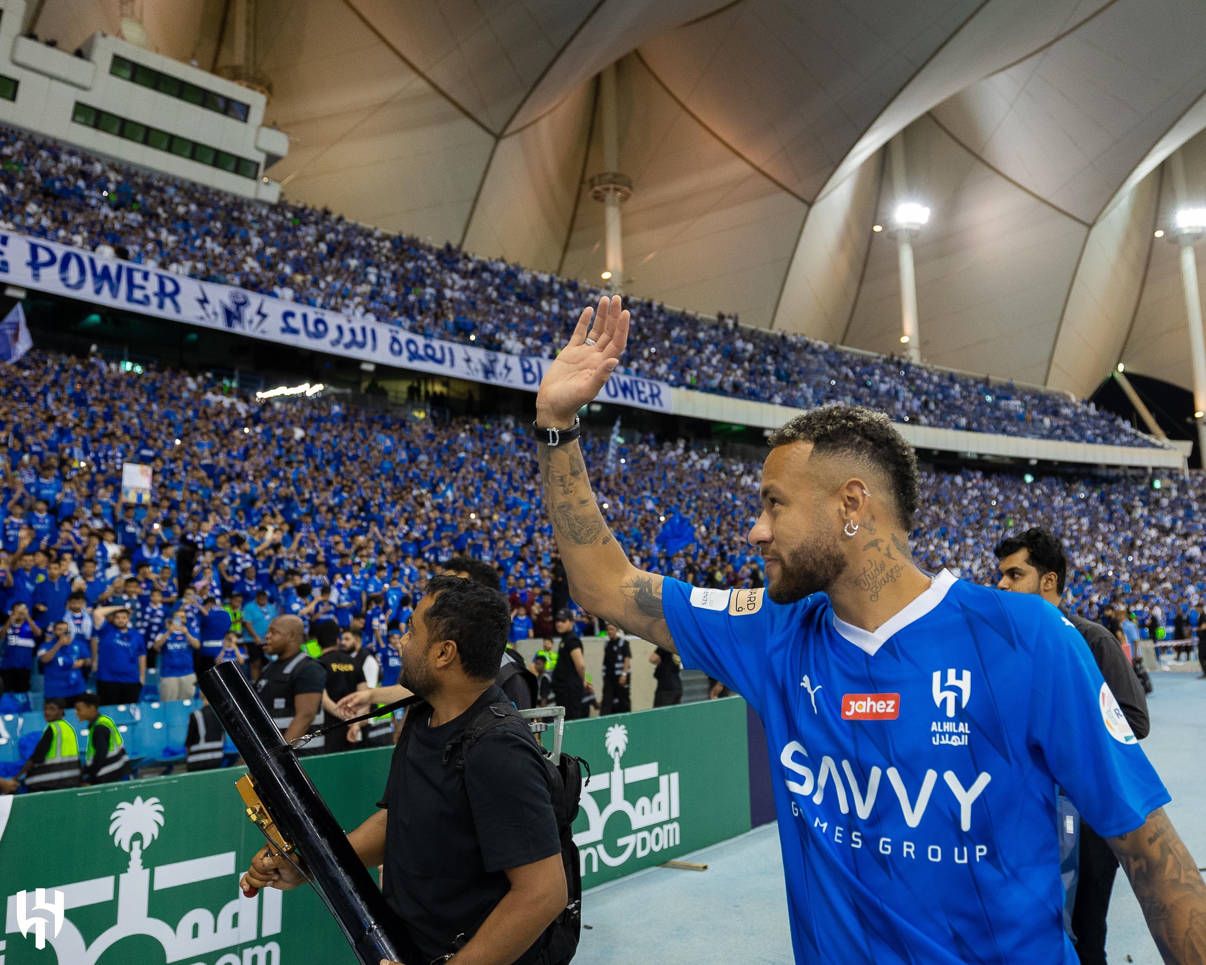 El Al Hilal, equipo donde juega Neymar, el club saudí que tiene el plantel más caro de su liga club. (Prensa Al Hilal).