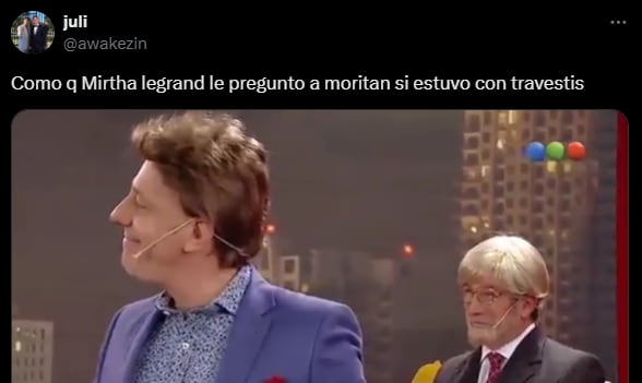 Los mejores memes del cruce entre Mirtha Legrand y Roberto García Moritán. Foto: captura.