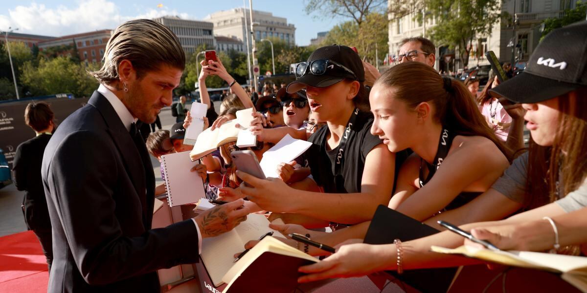 Rodrigo De Paul en la ceremonia de los Premios Laureus desarrollada en Madrid