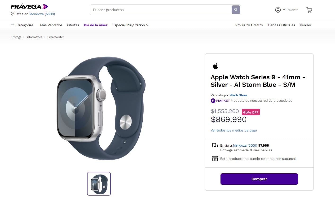 En Argentina el Apple Watch es bastante más caro que en Chile.