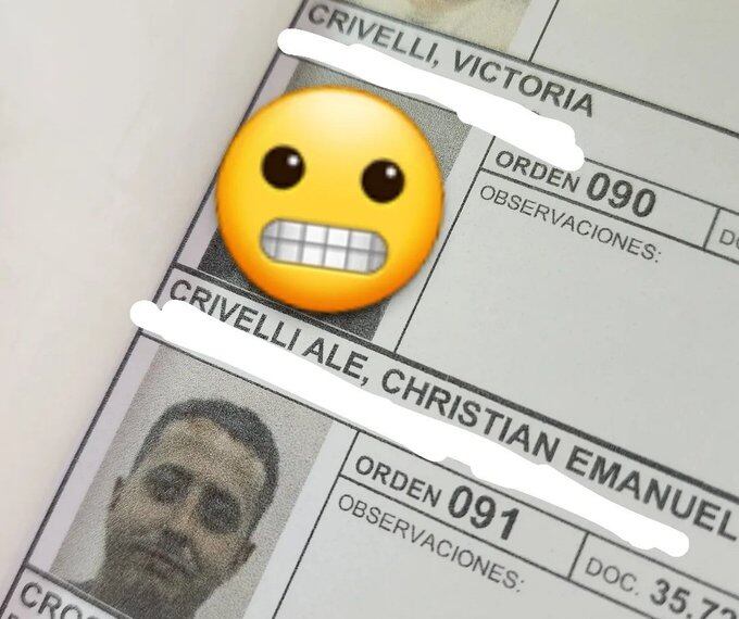 Un usuario de redes sociales contó que es presidente de mesa y que por primera vez iba a conocer a su hermana. Gentileza: X @chriscrivelli_