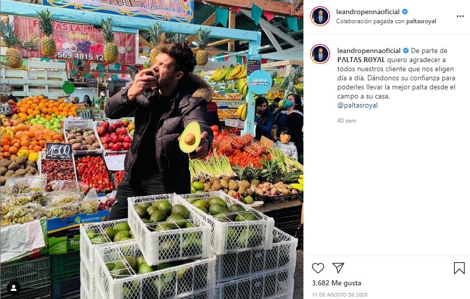 Leandro Penna y su nuevo emprendimiento de paltas