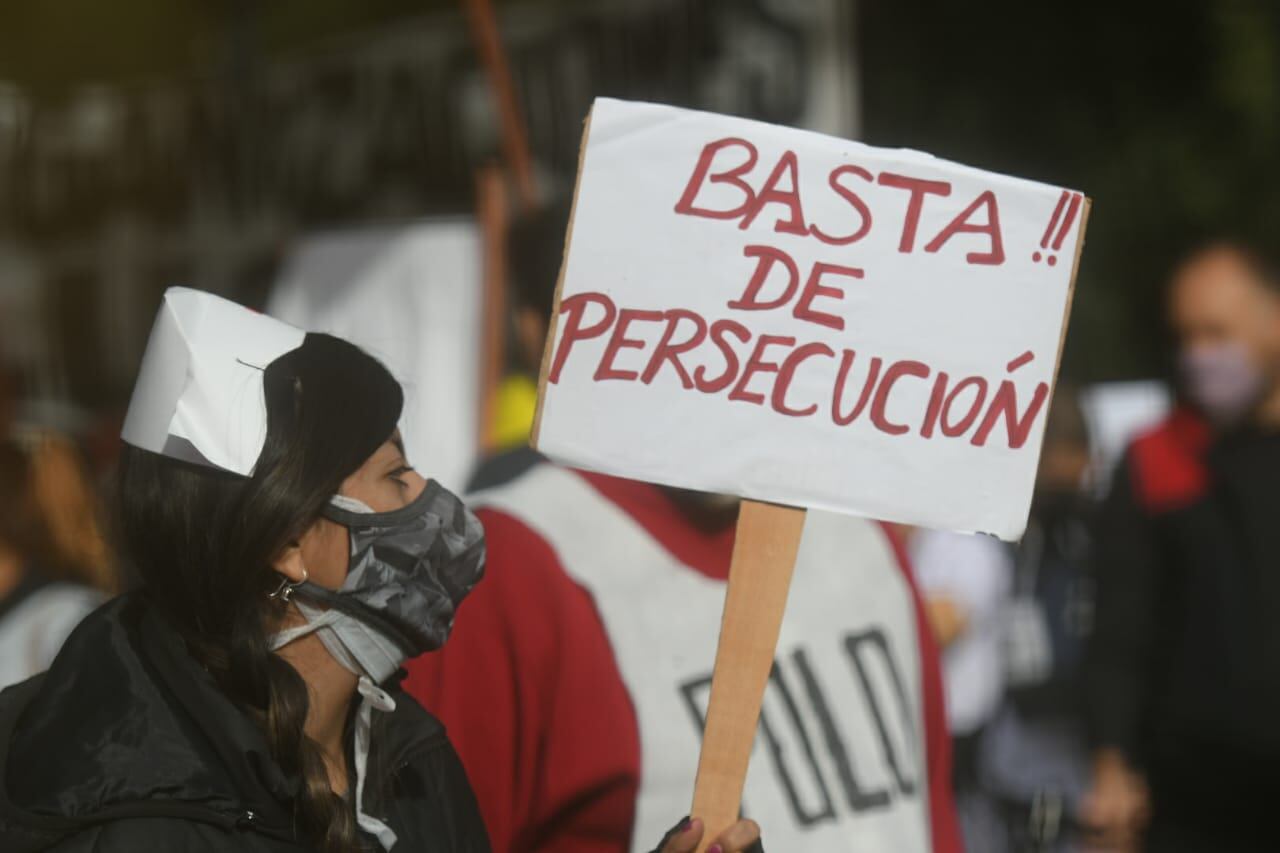 Los manifestantes reclamaron por mejoras en las condiciones laborales