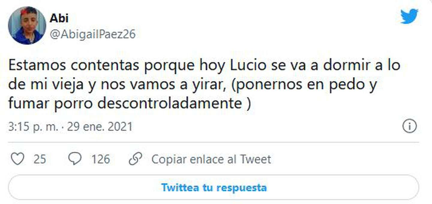 Los violentos mensajes de Abigail Páez para el padre de la víctima. (Foto: Twitter).