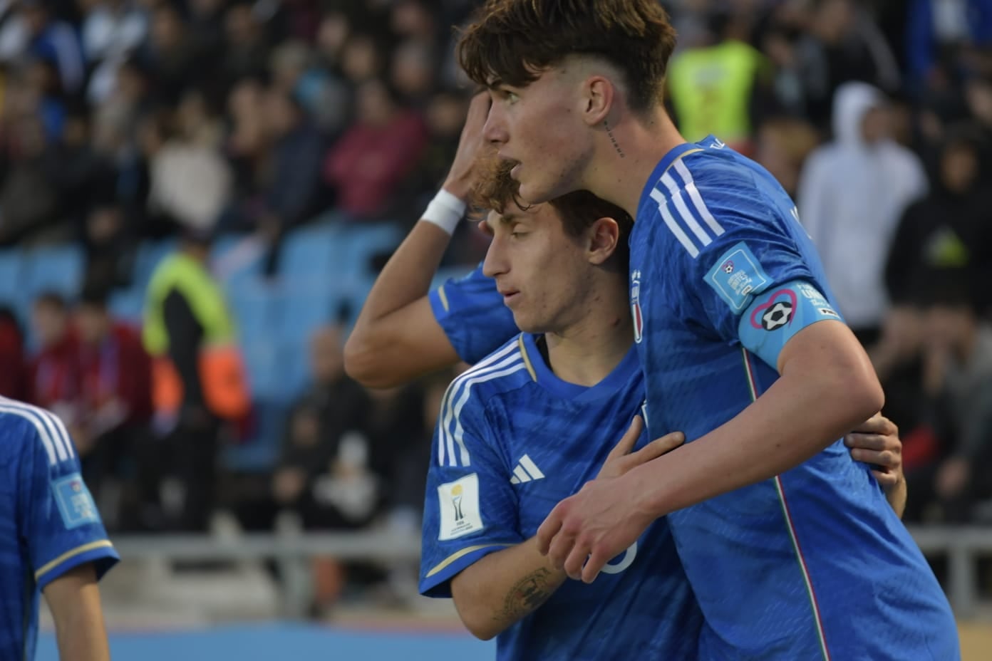 El plato fuerte de la primera jornada del Mundial SUB 20 en Mendoza fue Italia vs. Brasil. Partidazo. / Orlando Pelichotti (Los Andes).