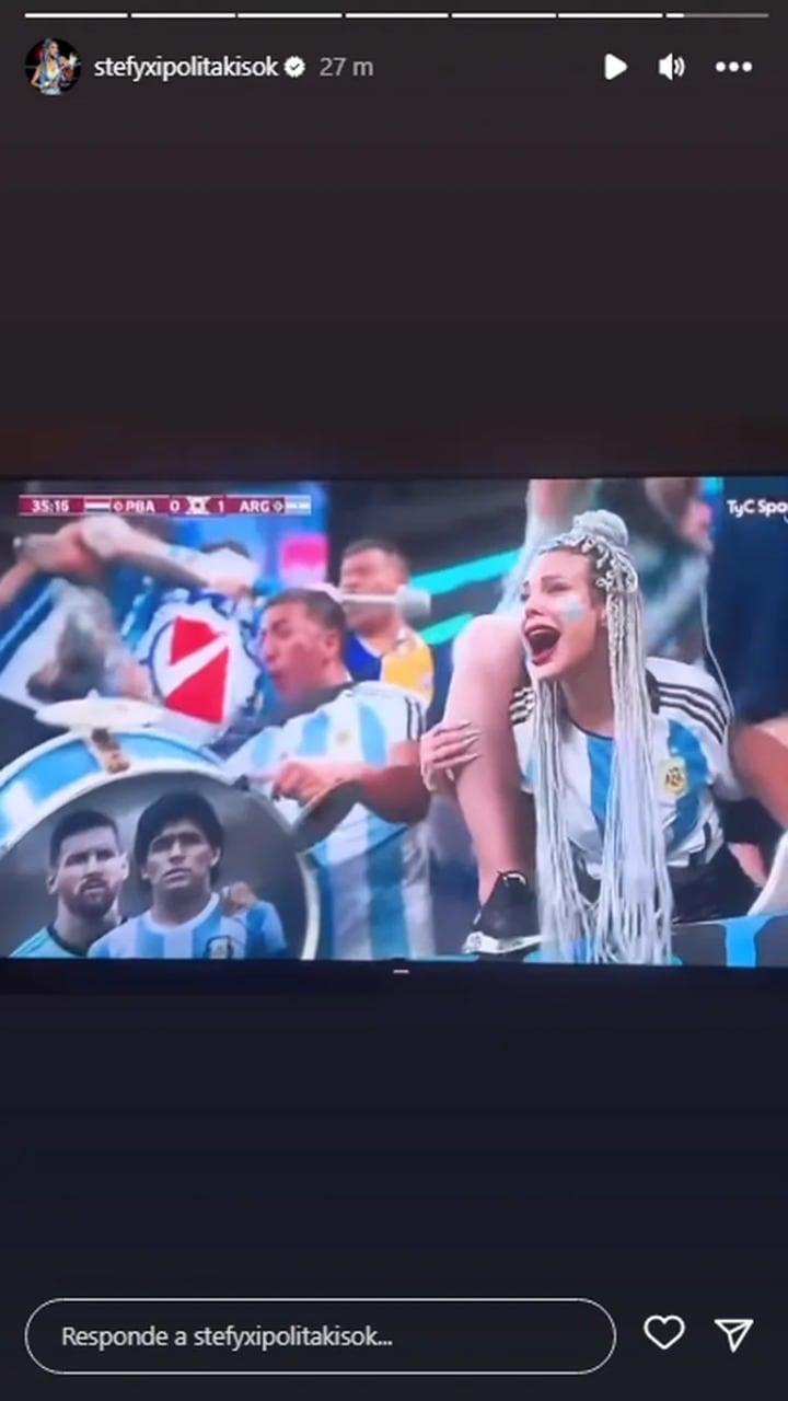 Los famosos alentaron a la Selección Argentina.