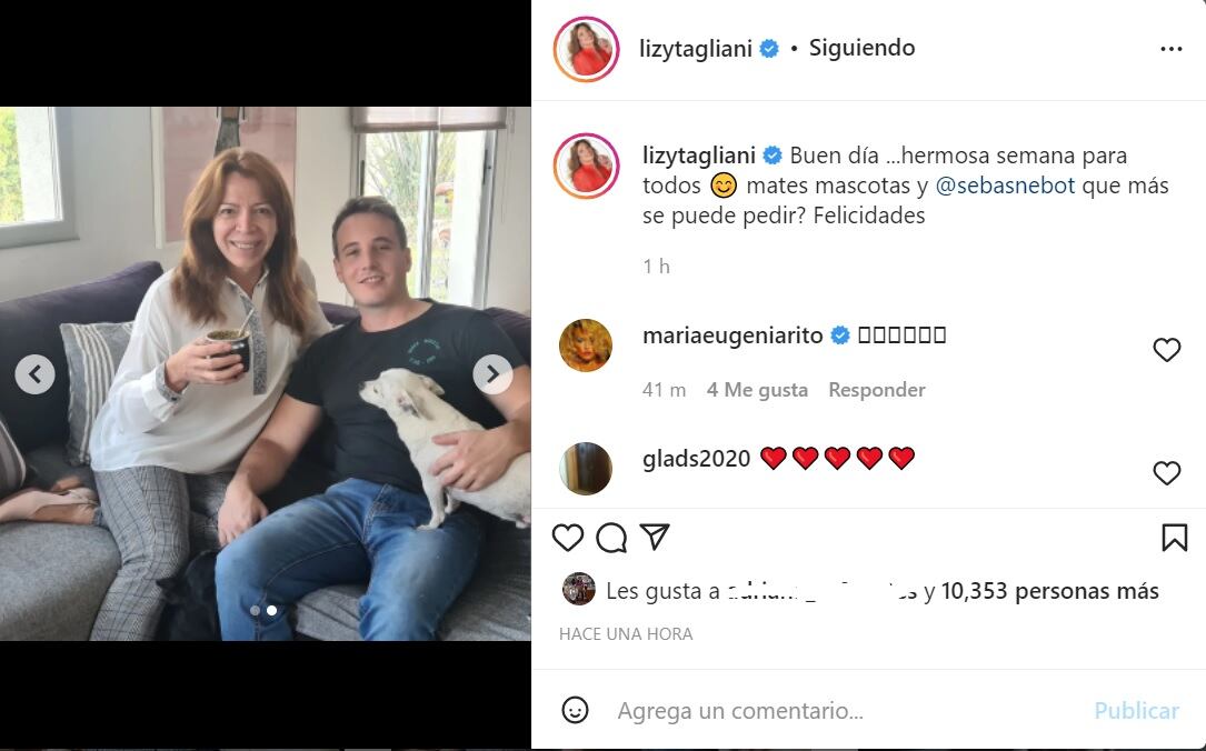 Lizy Tagliani y Sebastián Nebot, dieron un importante paso en su relación y decidieron vivir juntos.