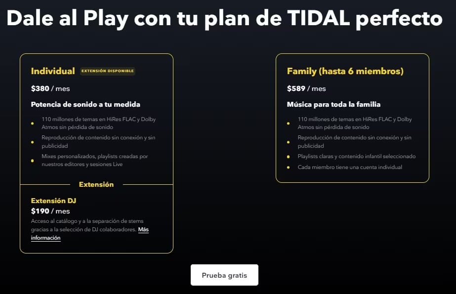 Así es la app Tidal: música de mejor calidad y a bajo precio en Argentina