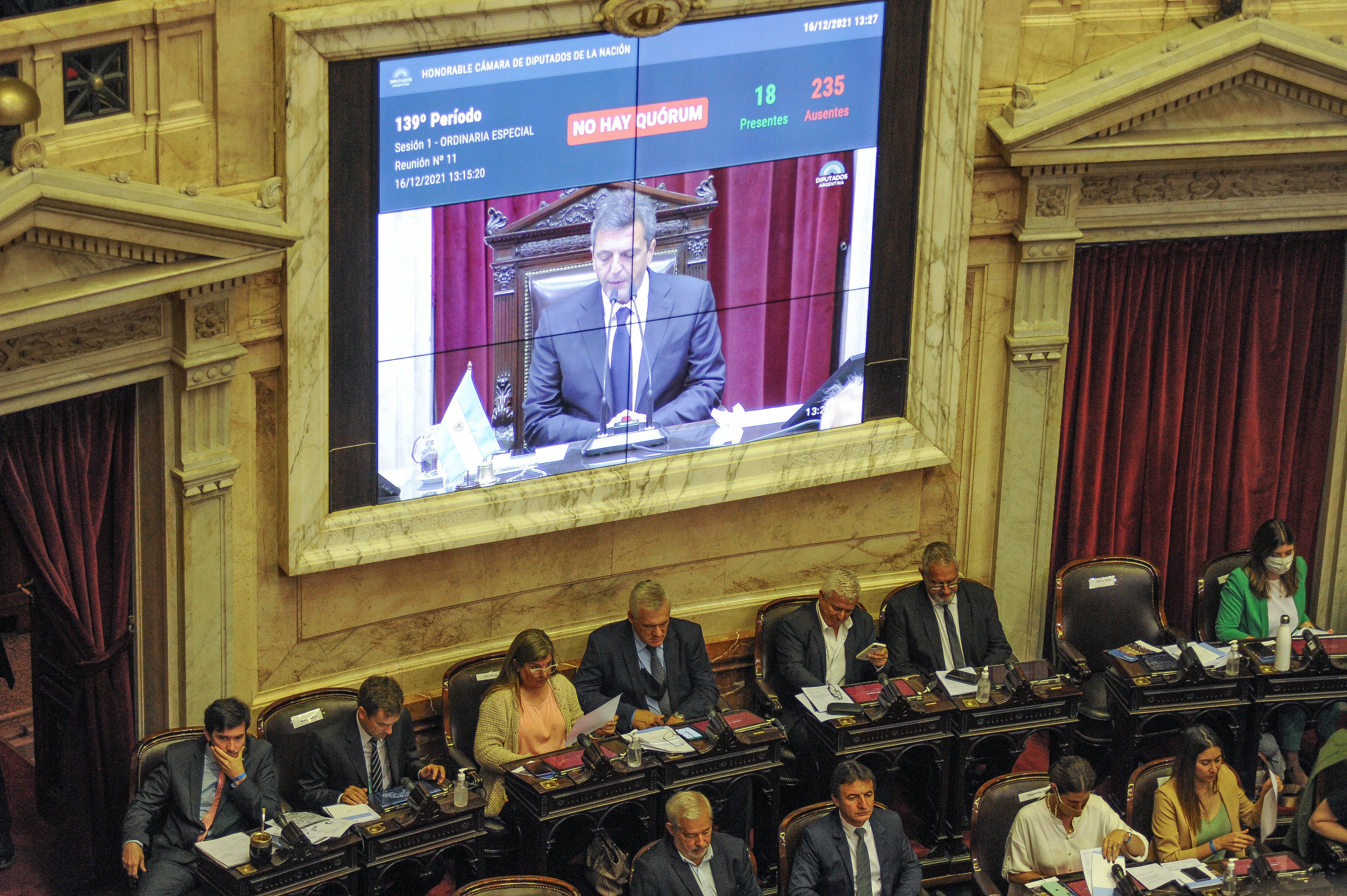 Congreso de la nacion cámara de diputados presupuesto 2022 . BLOQUE FEDERAL , Foto Federico Lopez Claro