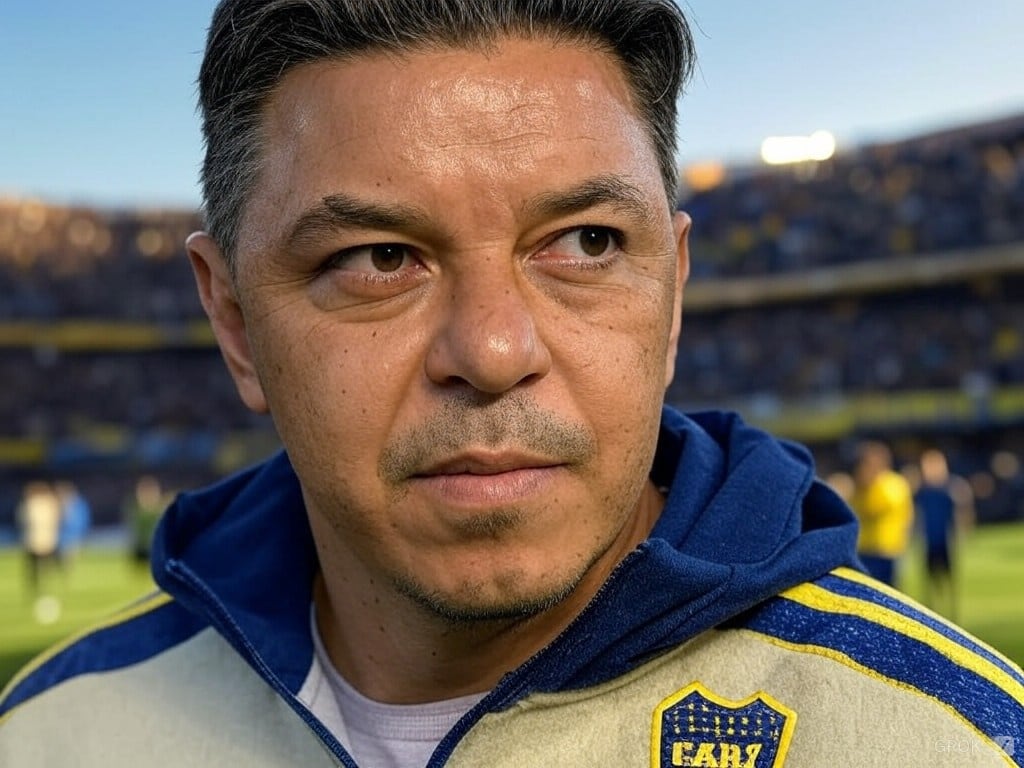 Las fotos de Marcelo Gallardo como DT de Boca, hechas por inteligencia artificial