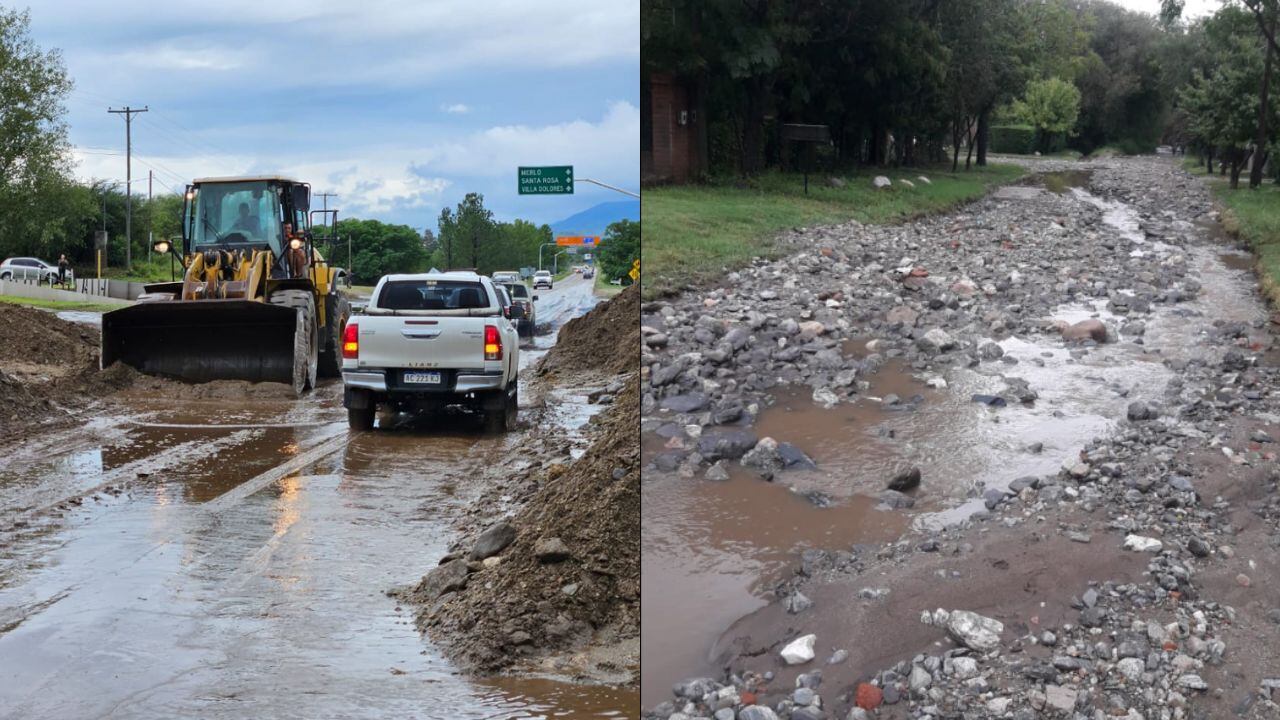 Viviendas inundadas y calles convertidas en ríos, este fue el saldo que dejaron las intensas lluvias en San Luis. / Foto: Radio Alternativa