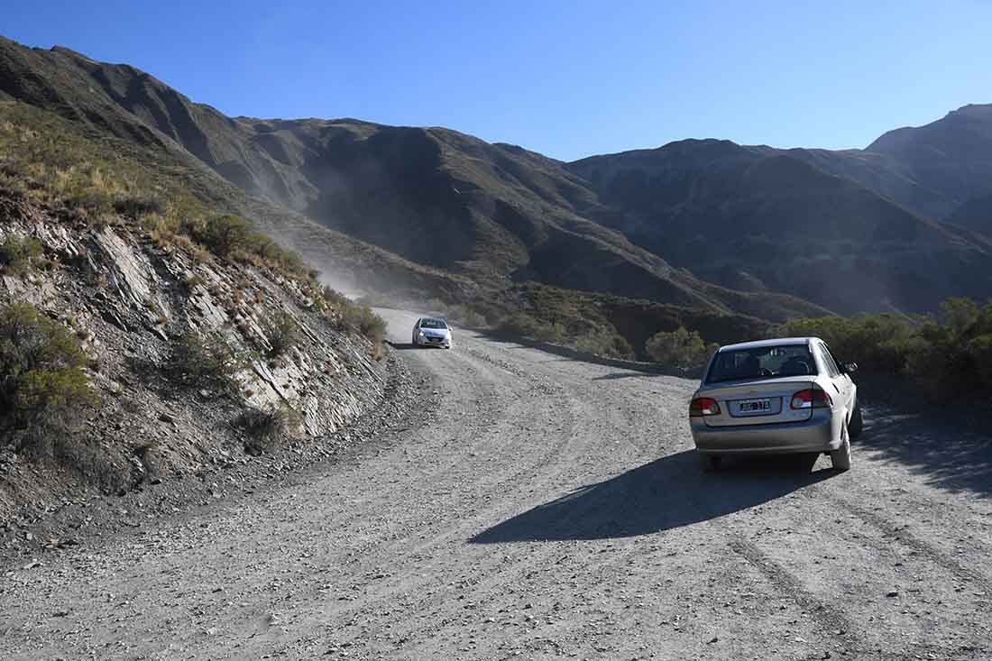 Lugares mendocinos.
Vistas de la Ruta Provincial 52 que comunica Villavicencio con Uspallata en la provincia de Mendoza.
Comienzo de los caracoles para llegar a Uspallata.