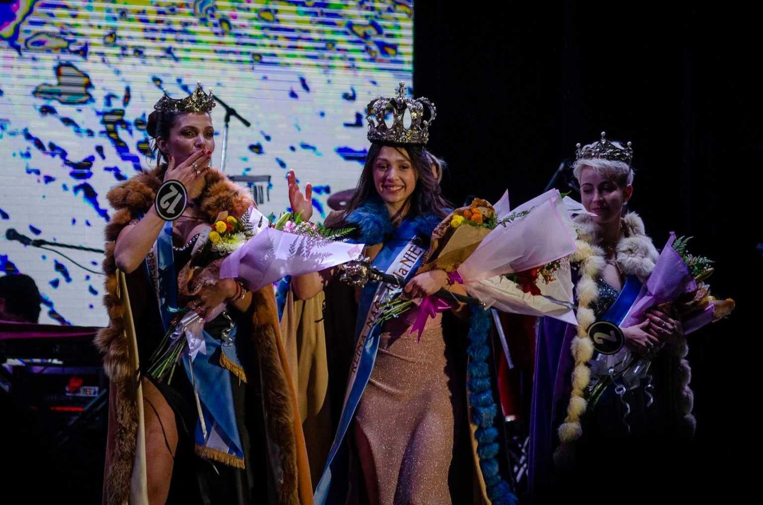 Las coronadas en la Fiesta Nacional de la Nieve en Bariloche. Foto: Gentileza Patagonia.