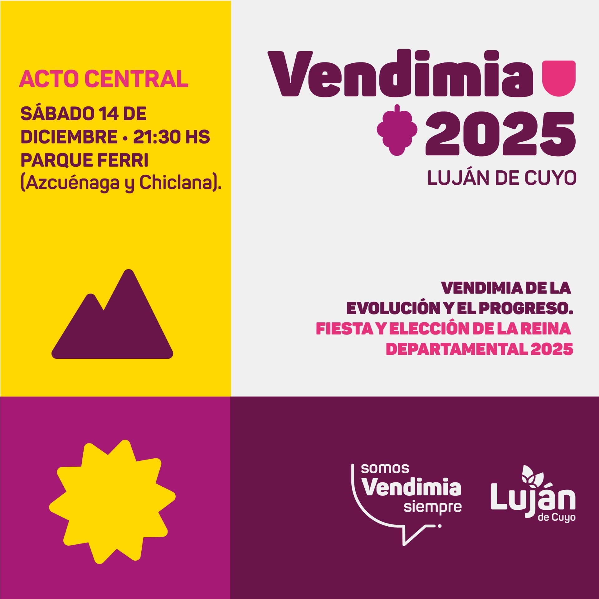 Se viene la Vendimia Departamental de Luján de Cuyo / Prensa Lujan de Cuyo