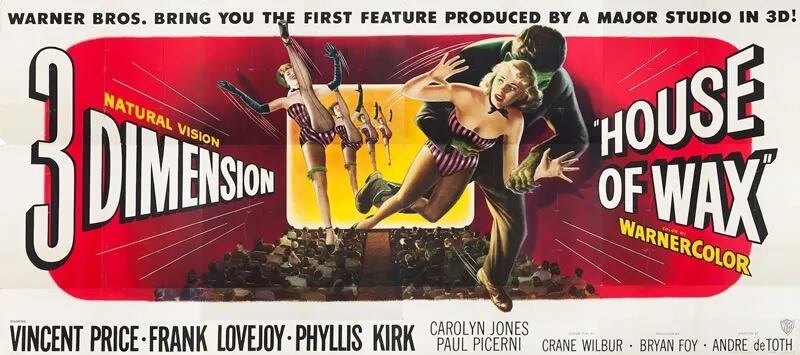 "Terror en el museo de cera" (House of Wax, 1953), de André de Toth, en 3D (3D Film Archive)