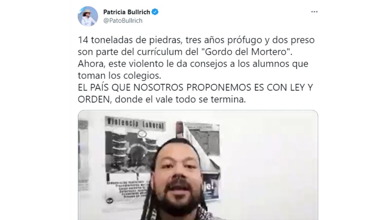 El mensaje de Patricia Bullrich.