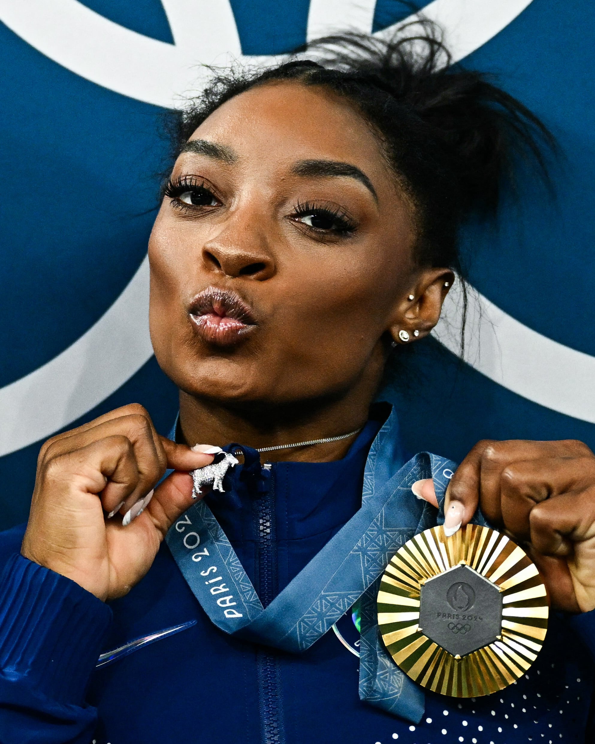 Simone Biles, the goat. Foto: X / @NBCOlympics