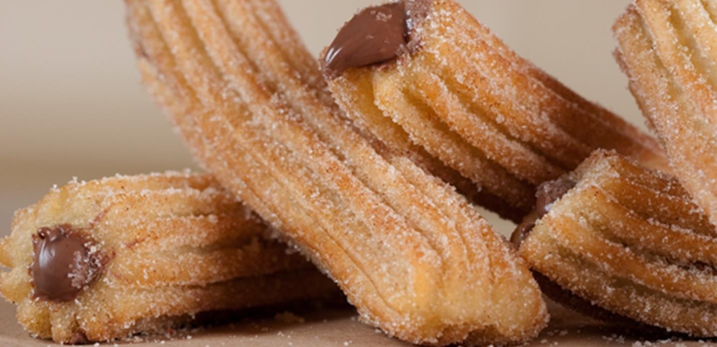 Churros con dulce de leche