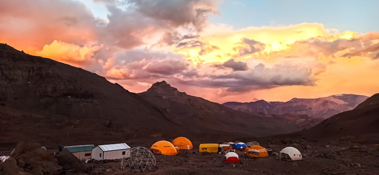 Campamento Plaza Argentina, a 4200 metros sobre el nivel del mar. (Gentileza)