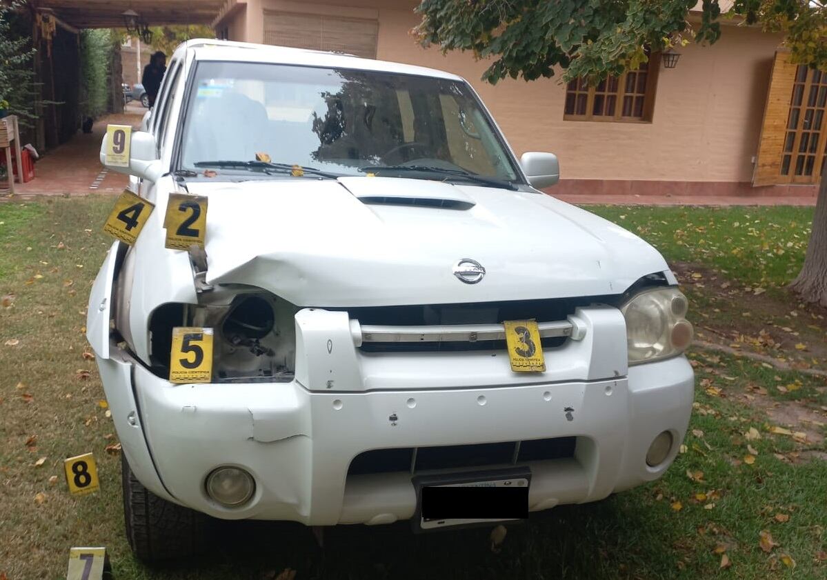 Encontraron la camioneta y detuvieron al conductor que tras atropellar a Ariel Castro huyó del lugar. Foto: Ministerio de Seguridad