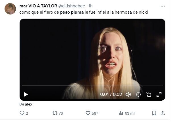 Los memes por la supuesta infidelidad de Peso Pluma a Nicki Nicole