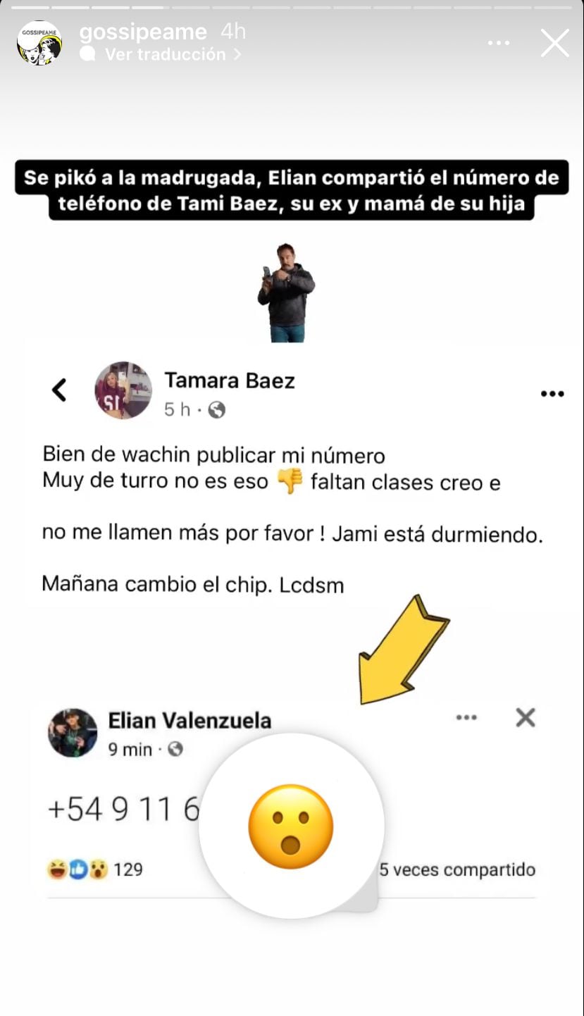 La influencer y el artista tuvieron un cruce en redes.