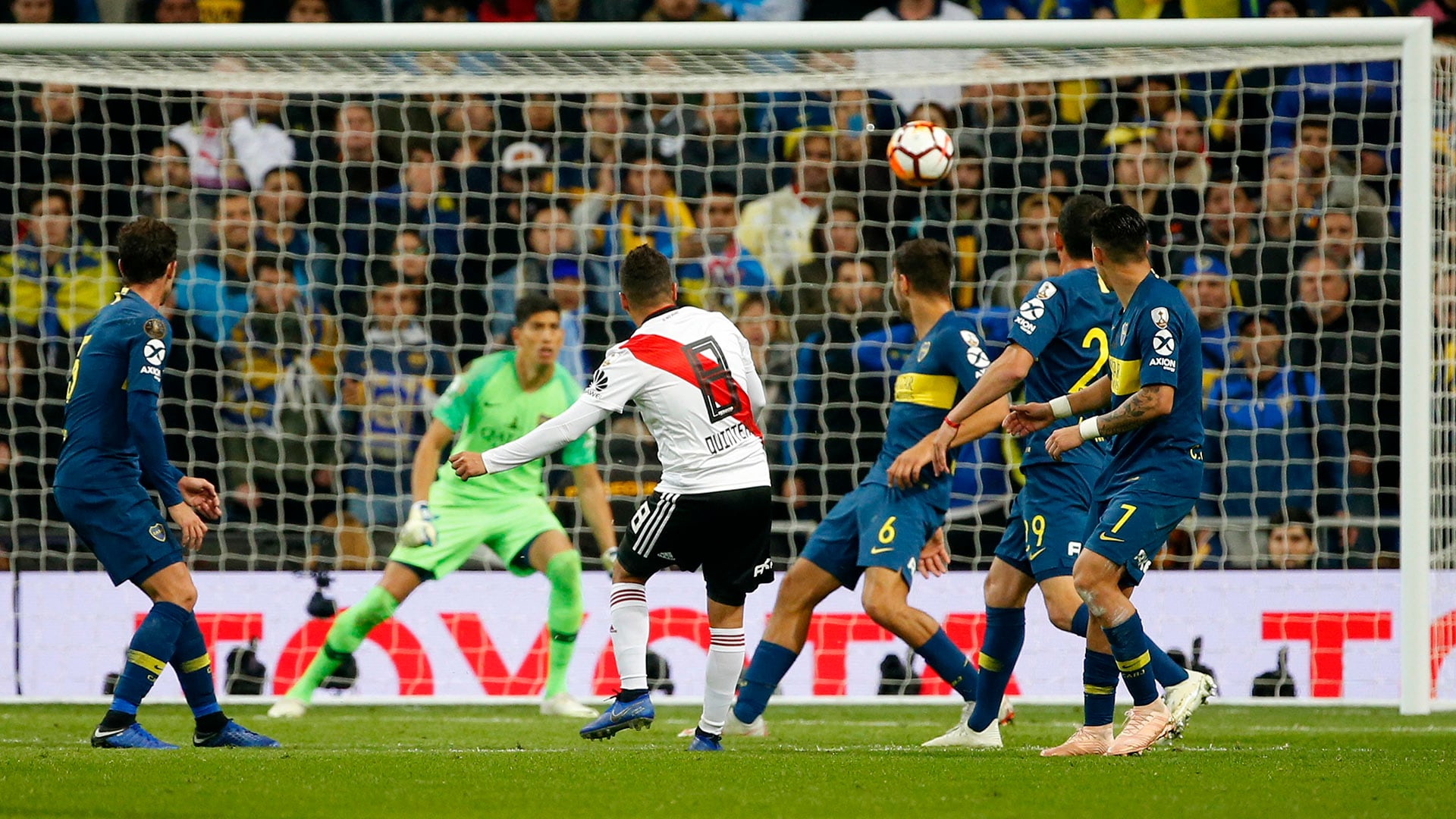 El 9 de diciembre de 2018, River Plate venció a Boca Juniors en Madrid y se quedó con la Copa Libertadores(AP Photo/Andrea Comas)