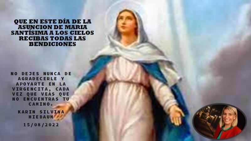 Agradecimiento a Maria Santisima