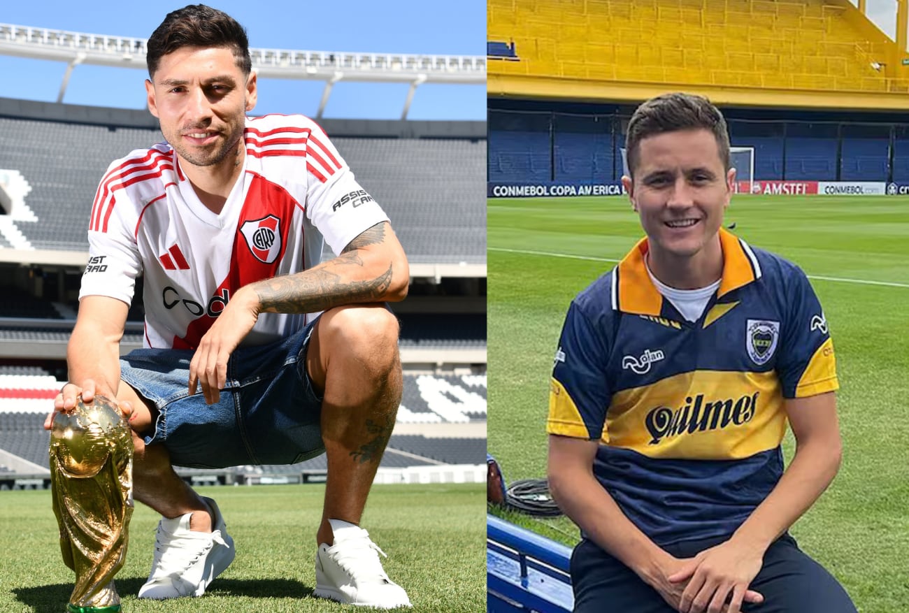 Gonzalo Montiel y Ander Herrera, las grandes incorporaciones de River y Boca respectivamente