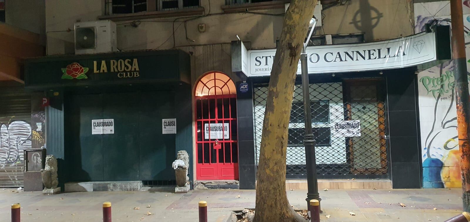 Los locales comerciales fueron clausurados. Gentileza Ministerio de Seguridad.