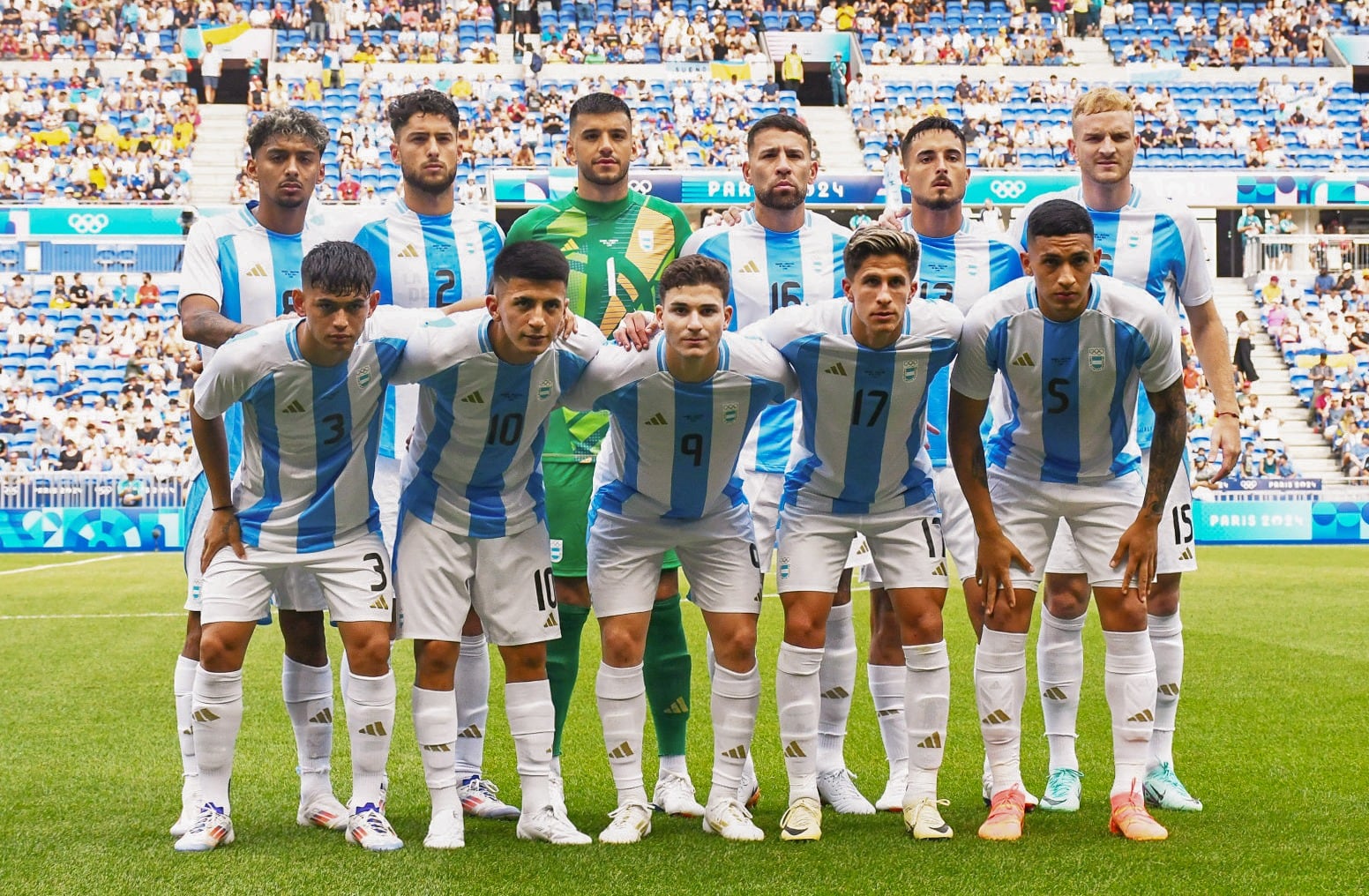 La formación inicial de Argentina frente a Ucrania (AFA)