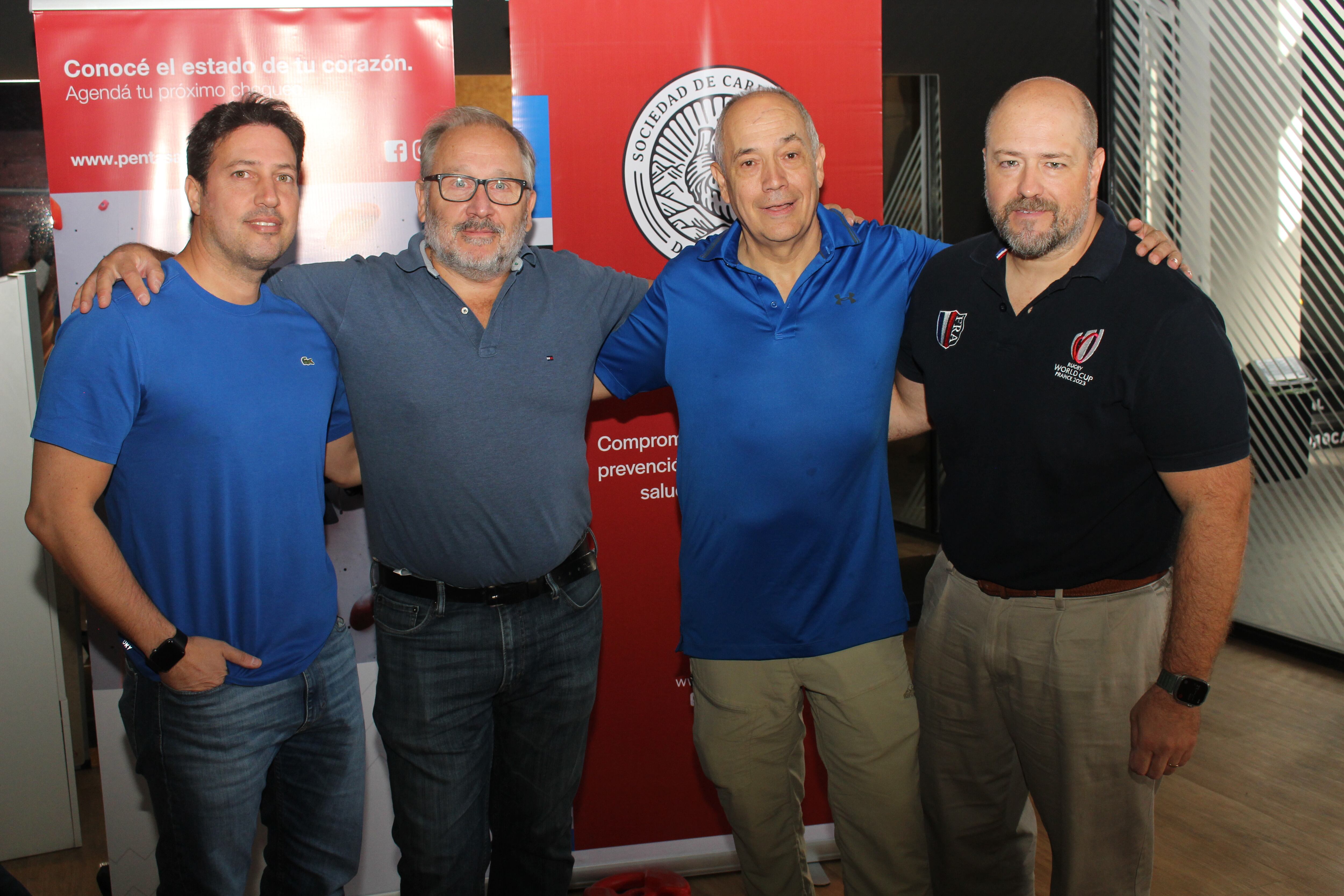 Matías Arrupe, Jorge Cubillo, Carlos Secotaro y Lucas Gutiérrez.