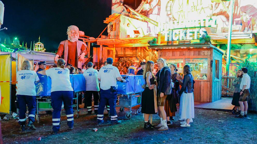 Ocho heridos en accidente durante la Fiesta de la Cerveza de Múnich. Foto: bild.de.