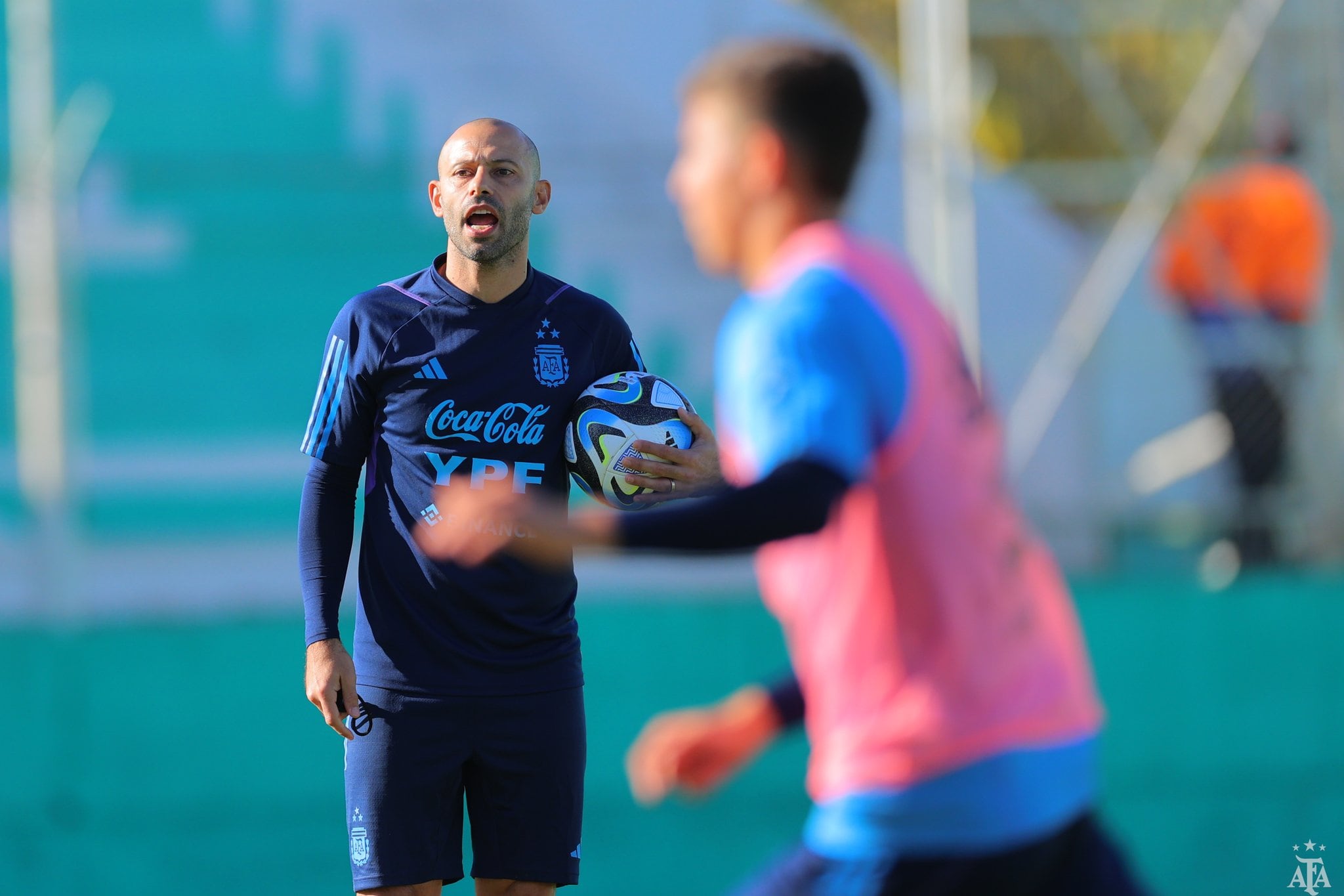 Javier Mascherano ultima detalles para el duelo ante Nigeria por los octavos de final de la Copa del Mundo Sub 20. (Prensa Argentina)