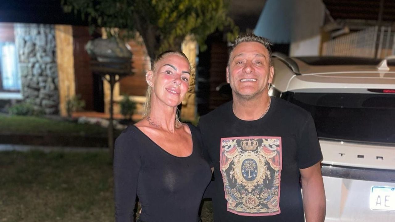 El Turco García junto a su esposa, Mariela Prieto.