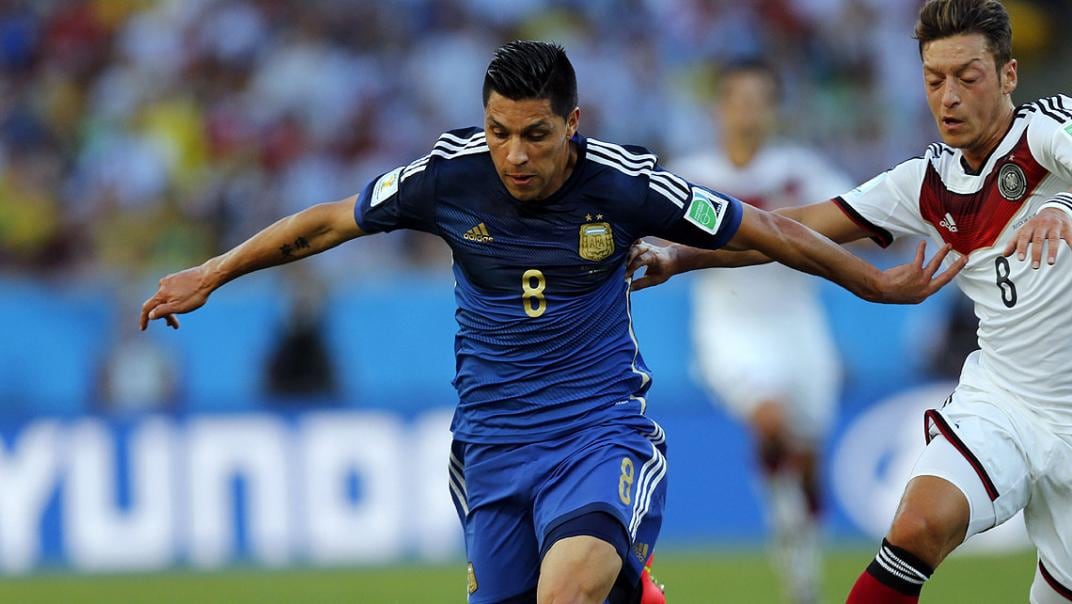 Enzo Pérez fue parte de la Selección Argentina que logró el sucampeonato en Brasil 2014. (Foto: AP)