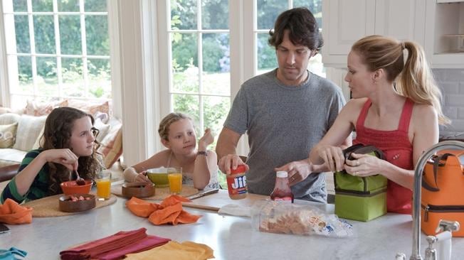 Paul Rudd junto a Leslie Mann.